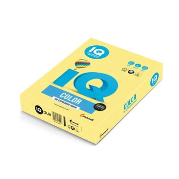 Másolópapír, színes, A3, 80g. IQ ZG34 500ív/csomag, trend citromsárga Másolópapír, színes, A3, 80g. IQ ZG34 500ív/csomag, trend citromsárga