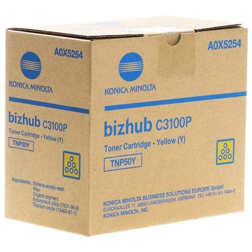 Minolta TNP50 toner yellow ORIGINAL Minolta TNP50 toner yellow ORIGINAL
