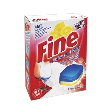 Mosogatógép tabletta 40 x 20 g /doboz Fine 5 in1 Mosogatógép tabletta 40 x 20 g /doboz Fine 5 in1