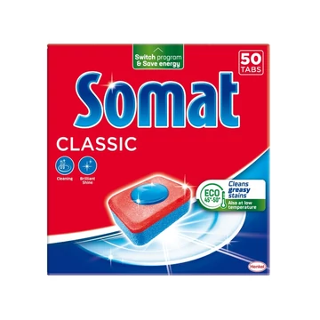 Mosogatógép tabletta 50 db/doboz Classic Somat Mosogatógép tabletta 50 db/doboz Classic Somat