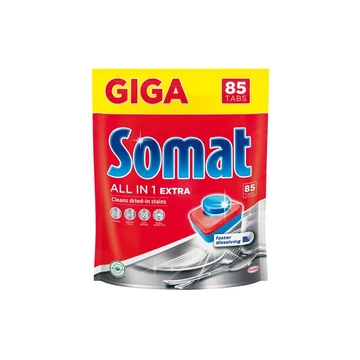 Mosogatógép tabletta 85 db/doboz All in One Extra Somat citrom Mosogatógép tabletta 85 db/doboz All in One Extra Somat citrom