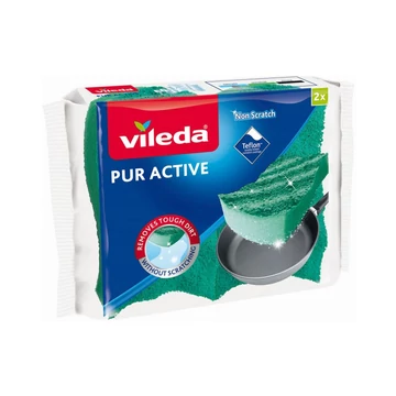Mosogatószivacs 2 db/csomag Vileda Pur Active_F10004 Mosogatószivacs 2 db/csomag Vileda Pur Active_F10004