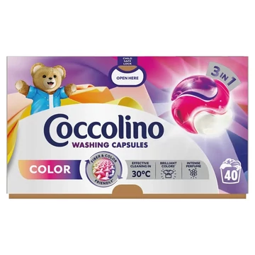 Mosókapszula 40 db/doboz Coccolino Color 3in1 Care Mosókapszula 40 db/doboz Coccolino Color 3in1 Care