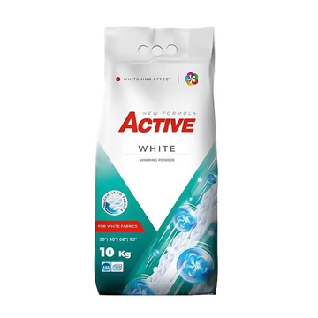 Mosópor 10 kg (130 mosás) zsákos fehér és színes ruhákhoz Active Univerzális Mosópor 10 kg (130 mosás) zsákos fehér és színes ruhákhoz Active Univerzális