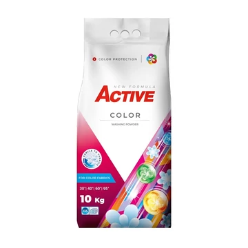 Mosópor 10 kg (130 mosás) zsákos színes ruhákhoz Active Color Mosópor 10 kg (130 mosás) zsákos színes ruhákhoz Active Color