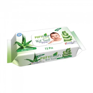 Nedves törlőkendő 72 lap/csomag Pufy Fresh Nedves törlőkendő 72 lap/csomag Pufy Fresh