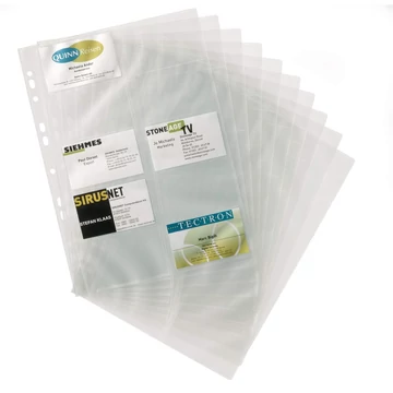 Névjegykártyatartó betét, 80 zseb/betét, 10 betét/csomag Visifix, Durable Névjegykártyatartó betét, 80 zseb/betét, 10 betét/csomag Visifix, Durable