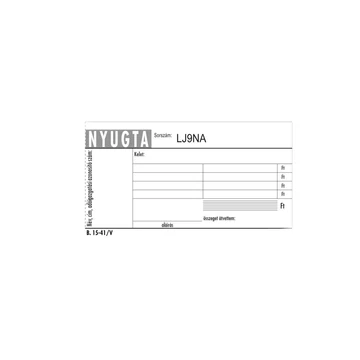 Nyugta négysoros 50x2lapos Navigator 15-41/V/PM Nyugta négysoros 50x2lapos Navigator 15-41/V/PM