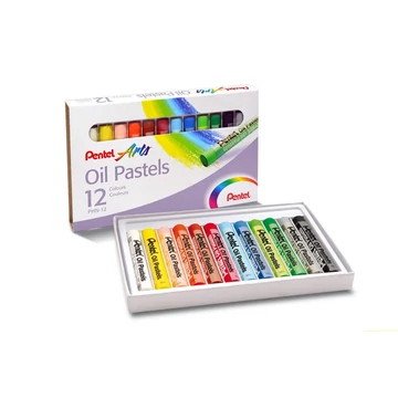 Kréta olajpasztell készlet, PHN-12U Pentel, 12 klf. szín Kréta olajpasztell készlet, PHN-12U Pentel, 12 klf. szín