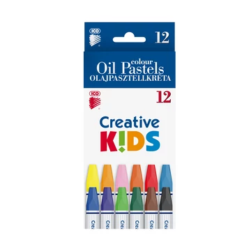 Olajpasztell kréta készlet, ICO Creative Kids 12klf. szín Olajpasztell kréta készlet, ICO Creative Kids 12klf. szín
