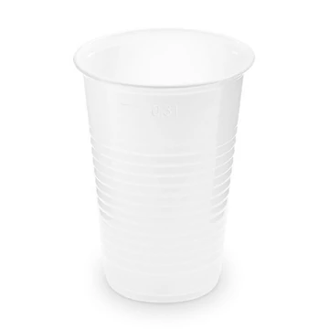 Pohár 3 dl műanyag 50 db/csomag fehér Pohár 3 dl műanyag 50 db/csomag fehér
