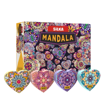 Radír, mandala, 36 db/display, Silka Radír, mandala, 36 db/display, Silka