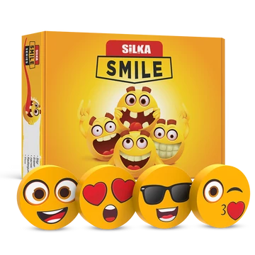 Radír, smile-kicsi, 36 db/display, Silka Radír, smile-kicsi, 36 db/display, Silka