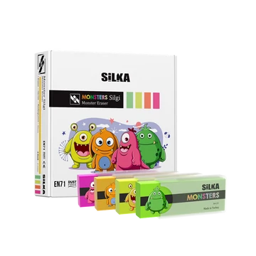 Radír, szörnyek, 20 db/display, Silka Radír, szörnyek, 20 db/display, Silka