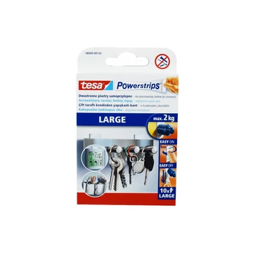 Ragasztócsík kétoldalas, Powerstrips nagy Tesa Ragasztócsík kétoldalas, Powerstrips nagy Tesa
