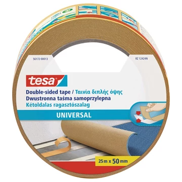 Ragasztószalag kétoldalas, 50mmx25m Tesa 56172 Ragasztószalag kétoldalas, 50mmx25m Tesa 56172
