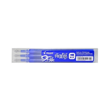 Rollertoll betét golyóméret 0,5mm, 3 db/csom Pilot Frixion Ball, írásszín kék Rollertoll betét golyóméret 0,5mm, 3 db/csom Pilot Frixion Ball, írásszín kék