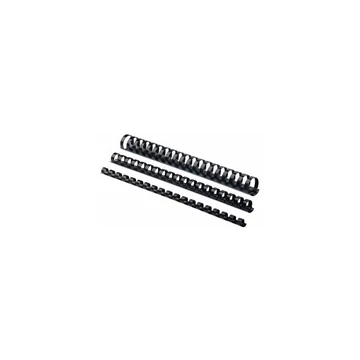 Spirál, műanyag, 16mm, 101-120lap, 100 db/doboz, Fellowes® fekete Spirál, műanyag, 16mm, 101-120lap, 100 db/doboz, Fellowes® fekete