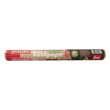 Sütőpapír szilikonos keskeny 29 cm x 6 m Mazzini Sütőpapír szilikonos keskeny 29 cm x 6 m Mazzini