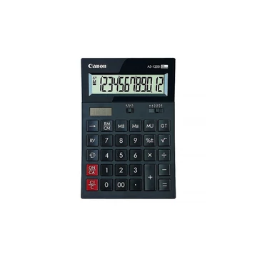 Számológép asztali 12 számjegy, döntött kijelző, Canon, AS-1200 Számológép asztali 12 számjegy, döntött kijelző, Canon, AS-1200