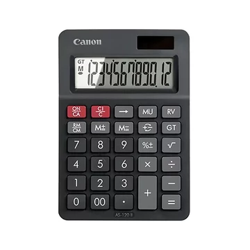 Számológép asztali 12 számjegy, döntött kijelző, Canon, AS-120 II Számológép asztali 12 számjegy, döntött kijelző, Canon, AS-120 II