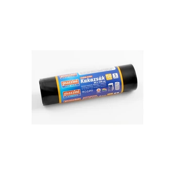 Szemeteszsák 150 liter 80 x 120 cm 40 mikron 5 db/tekercs Mazzini_fekete Szemeteszsák 150 liter 80 x 120 cm 40 mikron 5 db/tekercs Mazzini_fekete