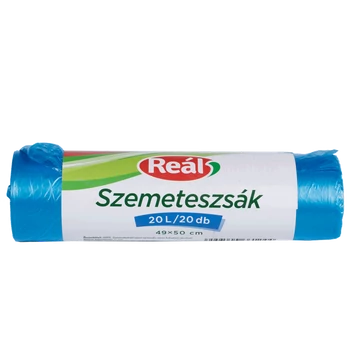 Szemeteszsák 20 liter 49 x 50 cm 20 db/tekercs kék Szemeteszsák 20 liter 49 x 50 cm 20 db/tekercs kék