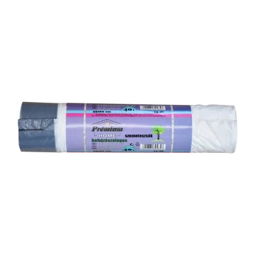 Szemeteszsák zárószalagos 40 liter 55 x 60 cm 14 mikron 15 db/tekercs PE_fehér Szemeteszsák zárószalagos 40 liter 55 x 60 cm 14 mikron 15 db/tekercs PE_fehér