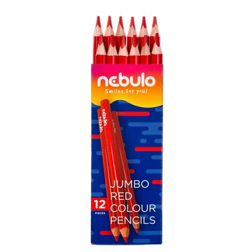 Színes ceruza, jumbo háromszög, Nebulo piros Színes ceruza, jumbo háromszög, Nebulo piros