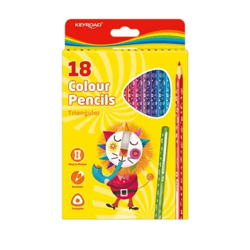 Színes ceruza készlet háromszögletű Keyroad 18 klf. szín Színes ceruza készlet háromszögletű Keyroad 18 klf. szín