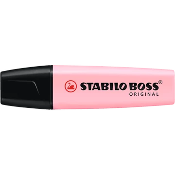 Szövegkiemelő 2-5mm, vágott hegyű, STABILO Boss original Pastel pink Szövegkiemelő 2-5mm, vágott hegyű, STABILO Boss original Pastel pink