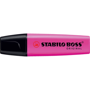 Szövegkiemelő 2-5mm, vágott hegyű, STABILO Boss original pink Szövegkiemelő 2-5mm, vágott hegyű, STABILO Boss original pink