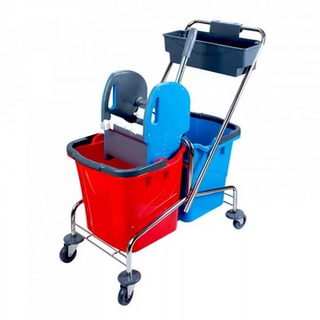 Takarítókocsi króm vázas 2 x 25 liter CK753-T Takarítókocsi króm vázas 2 x 25 liter CK753-T