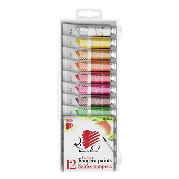 Tempera színes 12x12ml, Süni Ico 12 klf. szín Tempera színes 12x12ml, Süni Ico 12 klf. szín