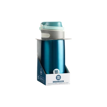 Termosz, acél, fedeles, 350ml, kék, Wabo Termosz, acél, fedeles, 350ml, kék, Wabo