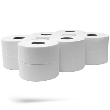 Toalettpapír 2 rétegű közületi átmérő: 19 cm 100 % cellulóz 100 m/tekercs 12 tekercs/csomag Bluering® hófehér Toalettpapír 2 rétegű közületi átmérő: 19 cm 100 % cellulóz 100 m/tekercs 12 tekercs/csomag Bluering® hófehér