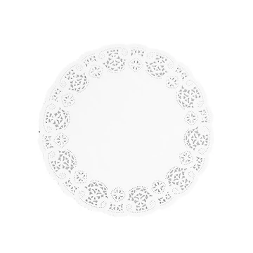 Tortacsipke kerek átmérő: 28 cm 100 db/csomag fehér Tortacsipke kerek átmérő: 28 cm 100 db/csomag fehér