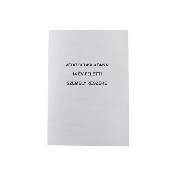 Védőoltási könyv 14 év feletti személy részére 8 lapos füzet C.3337-11 Védőoltási könyv 14 év feletti személy részére 8 lapos füzet C.3337-11