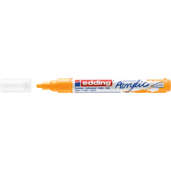 Akril marker 2-3mm, Edding 5100 narancssárga