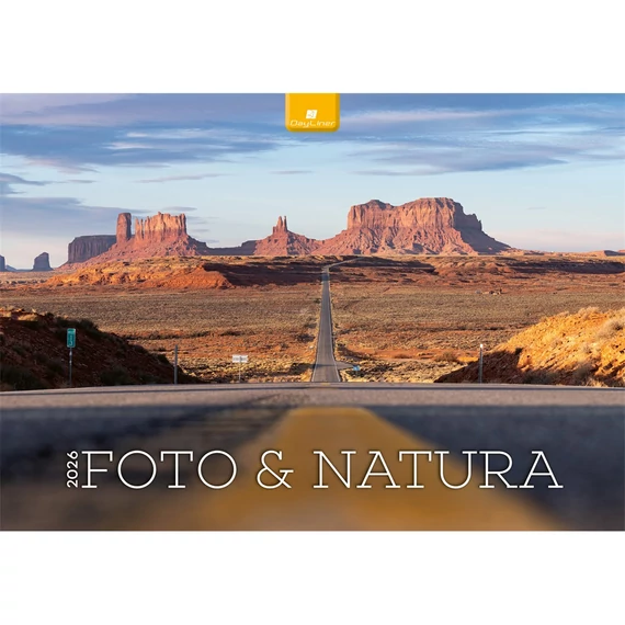 Falinaptár képes 340 × 485 mm, fehér lapokkal Foto&Natura B3 Dayliner 2026.