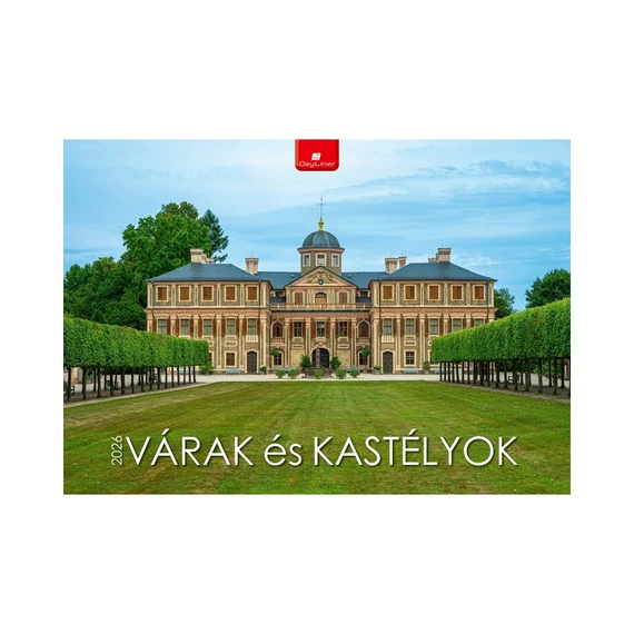 Falinaptár képes 340 × 485 mm, fehér lapokkal Várak és Kastélyok Dayliner 2026.