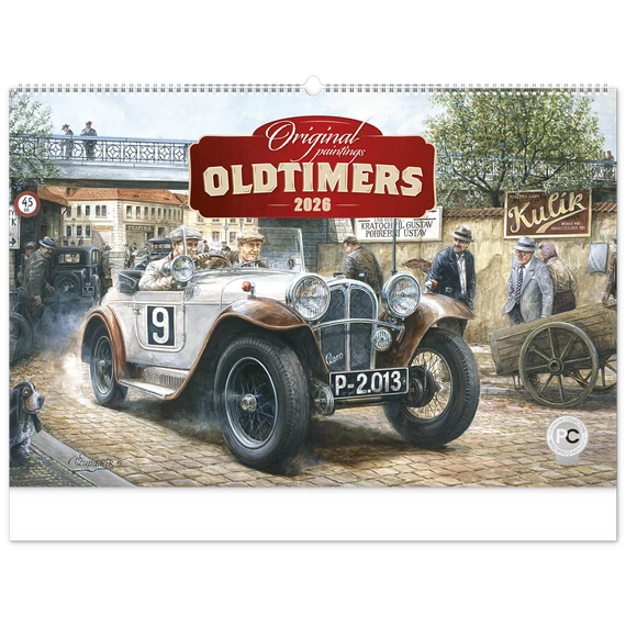 Falinaptár képes  640×420mm Oldtimers  Realsystem 2026.