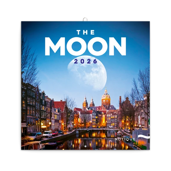 Falinaptár képes lemeznaptár 300x300mm, The Moon Realsystem 2026.