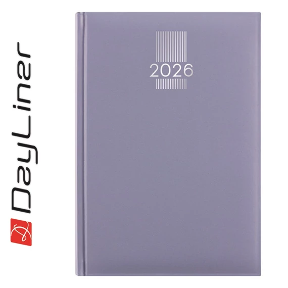 Határidőnapló MyPastel A5 napi, krémszínű lapokkal kék Dayliner 2026.