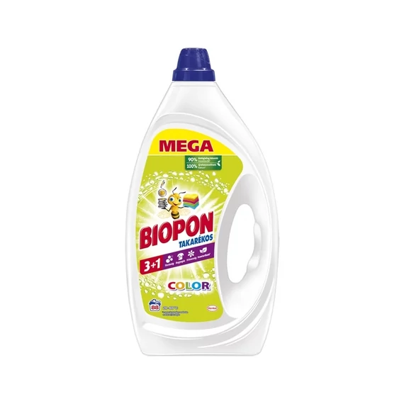 Mosógél 3,96 liter (88 mosás) színes ruhákhoz Biopon Takarékos Color