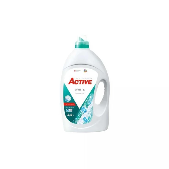 Mosógél 4,5 liter (90 mosás) fehér ruhákhoz Active White