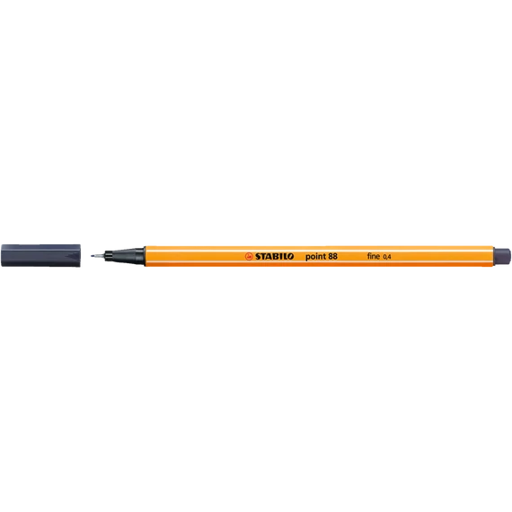 Rostirón, tűfilc 0,4mm, STABILO Point 88 szürke