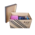 Kép 4/4 - Archiváló konténer karton doboz fedeles 52x35x30cm, külön záródó levehető fedéllel Fornax
