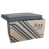 Kép 1/4 - Archiváló konténer karton doboz fedeles 52x35x30cm, külön záródó levehető fedéllel Fornax