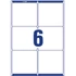 Kép 4/5 - Etikett címke, 99,1 x93,1mm, nagyfedőképességű 6 címke/ív, 100 ív/doboz, Avery fehér